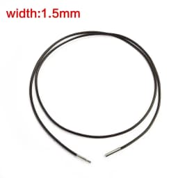 45-60cm Leather Chain Necklace For Women Men Leather Cord Wax Rope Chain Stainless Steel Clasp DIY Necklace Jewelry Accessories