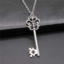 Creative Gift Party Jewelry Accessories Key Pendant Necklace For Women Long Chain Necklace