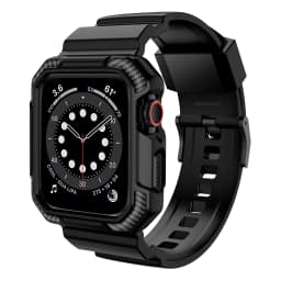 TPU case+strap For Apple Watch Band 45mm 44mm 49mm 41mm 40mm 38mm 42mm bracelet watchband cover Iwatch Series 9 8 3 6 SE 7 ultra