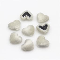 17mm 50pcs Flannel Fabric Covered Heart Shape Buttons Flatback Cabochon DIY Home Decoration Scrapbook Craft Accessories