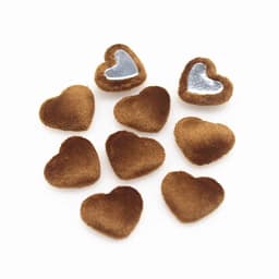 17mm 50pcs Flannel Fabric Covered Heart Shape Buttons Flatback Cabochon DIY Home Decoration Scrapbook Craft Accessories