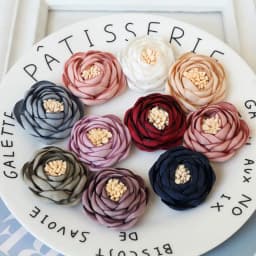 10PCS/Lot 3.5CM Handmade Rose Fabric Artificial Flowers For Hats Dress Decoration Hair Accessories