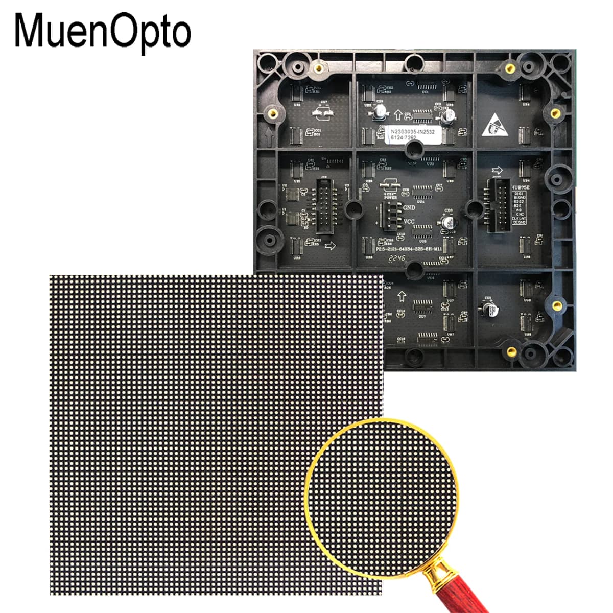 P2.5 Indoor 64*64 1 / 32 Scan 160x160mm SMD Indoor LED Display Module P2.5 LED Module