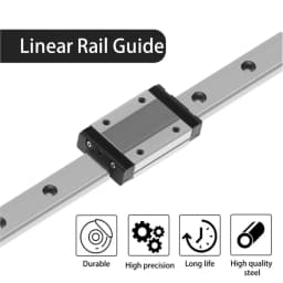 MGN MGN12 MGN15 MGN7 MGN9 300 350 400 450 500 1000mm Miniature Linear Rail Slide 1pcs MGN12 Linear Guide+ 1pcs Black SS Carriage