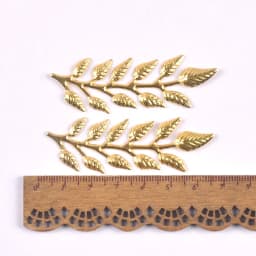 10-30pcs golden Filigree Wraps leaf Connectors Metal Crafts Headwear accessories for Jewelry Making 20-70mm YKL0912