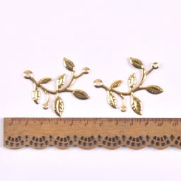 10-30pcs golden Filigree Wraps leaf Connectors Metal Crafts Headwear accessories for Jewelry Making 20-70mm YKL0912