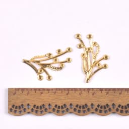 10-30pcs golden Filigree Wraps leaf Connectors Metal Crafts Headwear accessories for Jewelry Making 20-70mm YKL0912