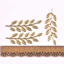 10-30pcs golden Filigree Wraps leaf Connectors Metal Crafts Headwear accessories for Jewelry Making 20-70mm YKL0912