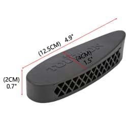 Tourbon Hunting Accessories  Rifle Rubber Buttstock Pad Shotguns Non-Slip Recoil Pads 2 Pieces Black Brown for Shooting