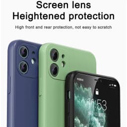 Luxury original liquid silicone phone case for iPhone14 15 13 12 11 Pro Max Mini X XR XS 7 8 Plus Shockproof Soft Case