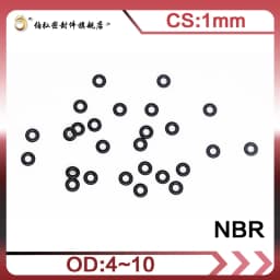 50PCS/lot Nitrile Rubber O-Ring Black NBR Sealing CS1mm OD4/4.5/5/5.5/6/6.5/7/7.5/8/8.5/9/9.5/10mm O-Ring Seal Gasket Ring