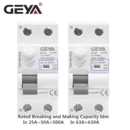 GEYA GYL9 2Pole TypeA-SI Type RCD RCCB Electromagnetic Residual Current Device 40A 63A Super Immunity Leakage Circuit Breaker