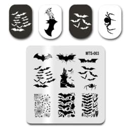 Newest Nail Stamp MouTeen073 American Letters Graffiti Nail Stamp Plates Manicure Set For Nail Art Stamping