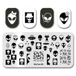 Newest Nail Stamp MouTeen073 American Letters Graffiti Nail Stamp Plates Manicure Set For Nail Art Stamping