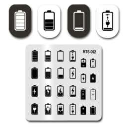 Newest Nail Stamp MouTeen073 American Letters Graffiti Nail Stamp Plates Manicure Set For Nail Art Stamping