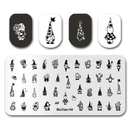 Newest Nail Stamp MouTeen073 American Letters Graffiti Nail Stamp Plates Manicure Set For Nail Art Stamping