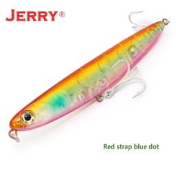 Jerry Surface Pencil Floating Lure 110mm/4,5in Topwater Stickbait Rattling Rock Spinning Fishing Hard Bait for Seabass Fishing
