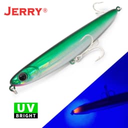 Jerry Surface Pencil Floating Lure 110mm/4,5in Topwater Stickbait Rattling Rock Spinning Fishing Hard Bait for Seabass Fishing