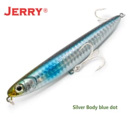 Jerry Surface Pencil Floating Lure 110mm/4,5in Topwater Stickbait Rattling Rock Spinning Fishing Hard Bait for Seabass Fishing