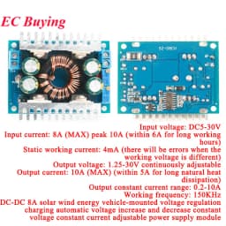 LTC3780 DC-DC 5-32V to 1V-30V 10A 8A 3A Automatic Step UP Down Converter Boost Buck Charging Power Supply Module Solar Charger