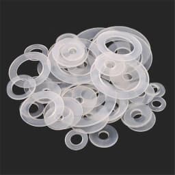 30/50/100pcs M3 M3.5 M4 M5 M6 M8 M10 M14 M16 M18 M20 Plastic Nylon Flat Washer Plane Spacer Insulation Gasket Ring For Screw
