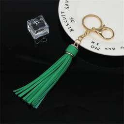 11 Colors Faux Suede Leather Tassels Keychain Women PU Lanyard Keyrings With Lobster Swivel Bag Pendant Key Wallet Accessories