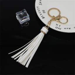 11 Colors Faux Suede Leather Tassels Keychain Women PU Lanyard Keyrings With Lobster Swivel Bag Pendant Key Wallet Accessories