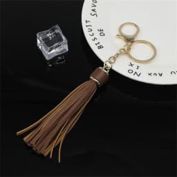 11 Colors Faux Suede Leather Tassels Keychain Women PU Lanyard Keyrings With Lobster Swivel Bag Pendant Key Wallet Accessories