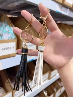 11 Colors Faux Suede Leather Tassels Keychain Women PU Lanyard Keyrings With Lobster Swivel Bag Pendant Key Wallet Accessories