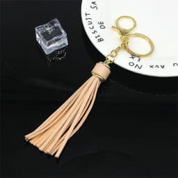 11 Colors Faux Suede Leather Tassels Keychain Women PU Lanyard Keyrings With Lobster Swivel Bag Pendant Key Wallet Accessories