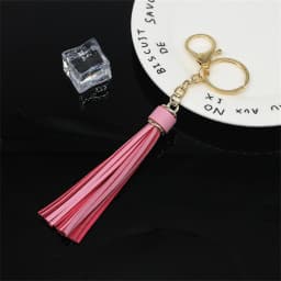 11 Colors Faux Suede Leather Tassels Keychain Women PU Lanyard Keyrings With Lobster Swivel Bag Pendant Key Wallet Accessories