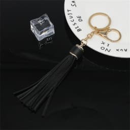 11 Colors Faux Suede Leather Tassels Keychain Women PU Lanyard Keyrings With Lobster Swivel Bag Pendant Key Wallet Accessories