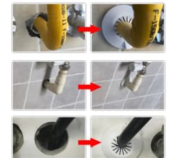 2pcs Plastic wall hole duct cover shower faucet angle valve Pipe plug decoration snap-on Plate kitchen accessories
