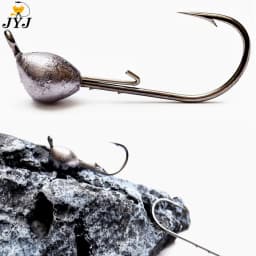JYJ  0.7g-10g Obtuse angle blood hook for Micro-object auxiliary hook soft worm jig Lure Hook Jig Fishing Tackle Hooks