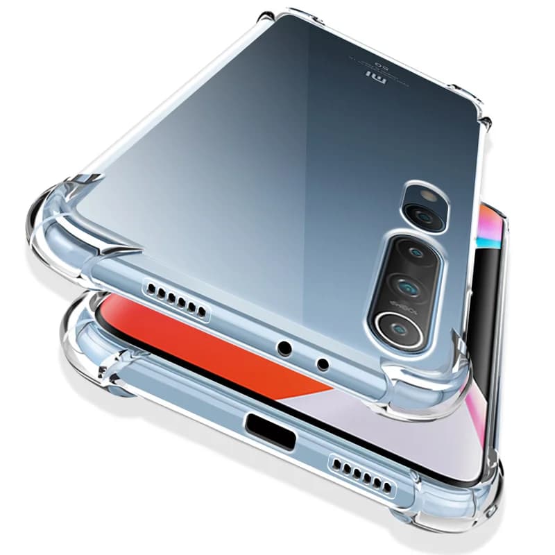 Shockproof Silicone Case For Xiaomi Mi 10 10 Ultra 10T 9 9T 8 Se Pro A1 A2 A3 Lite Clear Soft Cover Airbag Shell Transparent