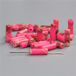 4x13mm Natural Semi-precious Stone Loose Spacer Beads Strands Tube Beads Jewelry Making Accessories DIY Manual Cylindrical Beads