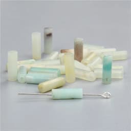 4x13mm Natural Semi-precious Stone Loose Spacer Beads Strands Tube Beads Jewelry Making Accessories DIY Manual Cylindrical Beads