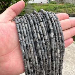 4x13mm Natural Semi-precious Stone Loose Spacer Beads Strands Tube Beads Jewelry Making Accessories DIY Manual Cylindrical Beads
