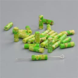 4x13mm Natural Semi-precious Stone Loose Spacer Beads Strands Tube Beads Jewelry Making Accessories DIY Manual Cylindrical Beads