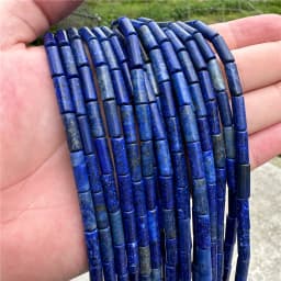 4x13mm Natural Semi-precious Stone Loose Spacer Beads Strands Tube Beads Jewelry Making Accessories DIY Manual Cylindrical Beads