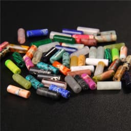 4x13mm Natural Semi-precious Stone Loose Spacer Beads Strands Tube Beads Jewelry Making Accessories DIY Manual Cylindrical Beads