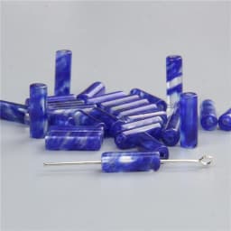 4x13mm Natural Semi-precious Stone Loose Spacer Beads Strands Tube Beads Jewelry Making Accessories DIY Manual Cylindrical Beads