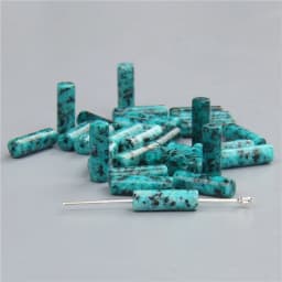 4x13mm Natural Semi-precious Stone Loose Spacer Beads Strands Tube Beads Jewelry Making Accessories DIY Manual Cylindrical Beads