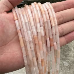 4x13mm Natural Semi-precious Stone Loose Spacer Beads Strands Tube Beads Jewelry Making Accessories DIY Manual Cylindrical Beads