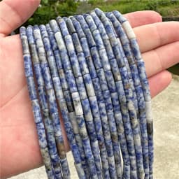 4x13mm Natural Semi-precious Stone Loose Spacer Beads Strands Tube Beads Jewelry Making Accessories DIY Manual Cylindrical Beads