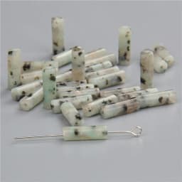 4x13mm Natural Semi-precious Stone Loose Spacer Beads Strands Tube Beads Jewelry Making Accessories DIY Manual Cylindrical Beads