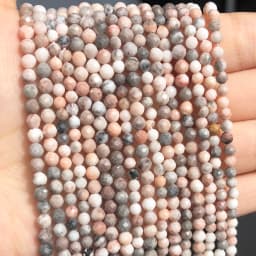 Natural Faceted Agates Moonstone Tourmaline Prehnites Jades Stone Beads For Jewelry DIY Making Bracelet Accessories 15'' 2 3 4mm