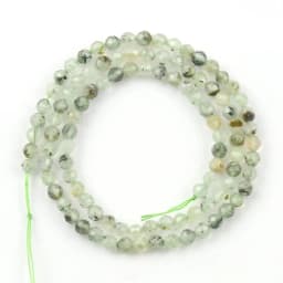 Natural Faceted Agates Moonstone Tourmaline Prehnites Jades Stone Beads For Jewelry DIY Making Bracelet Accessories 15'' 2 3 4mm