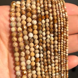 Natural Faceted Agates Moonstone Tourmaline Prehnites Jades Stone Beads For Jewelry DIY Making Bracelet Accessories 15'' 2 3 4mm