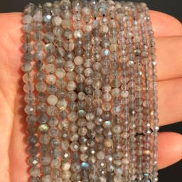 Natural Faceted Agates Moonstone Tourmaline Prehnites Jades Stone Beads For Jewelry DIY Making Bracelet Accessories 15'' 2 3 4mm